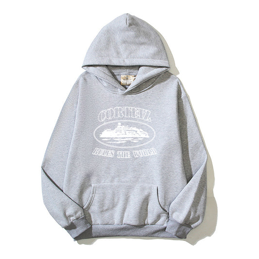 CRTZ logo hoodie grey