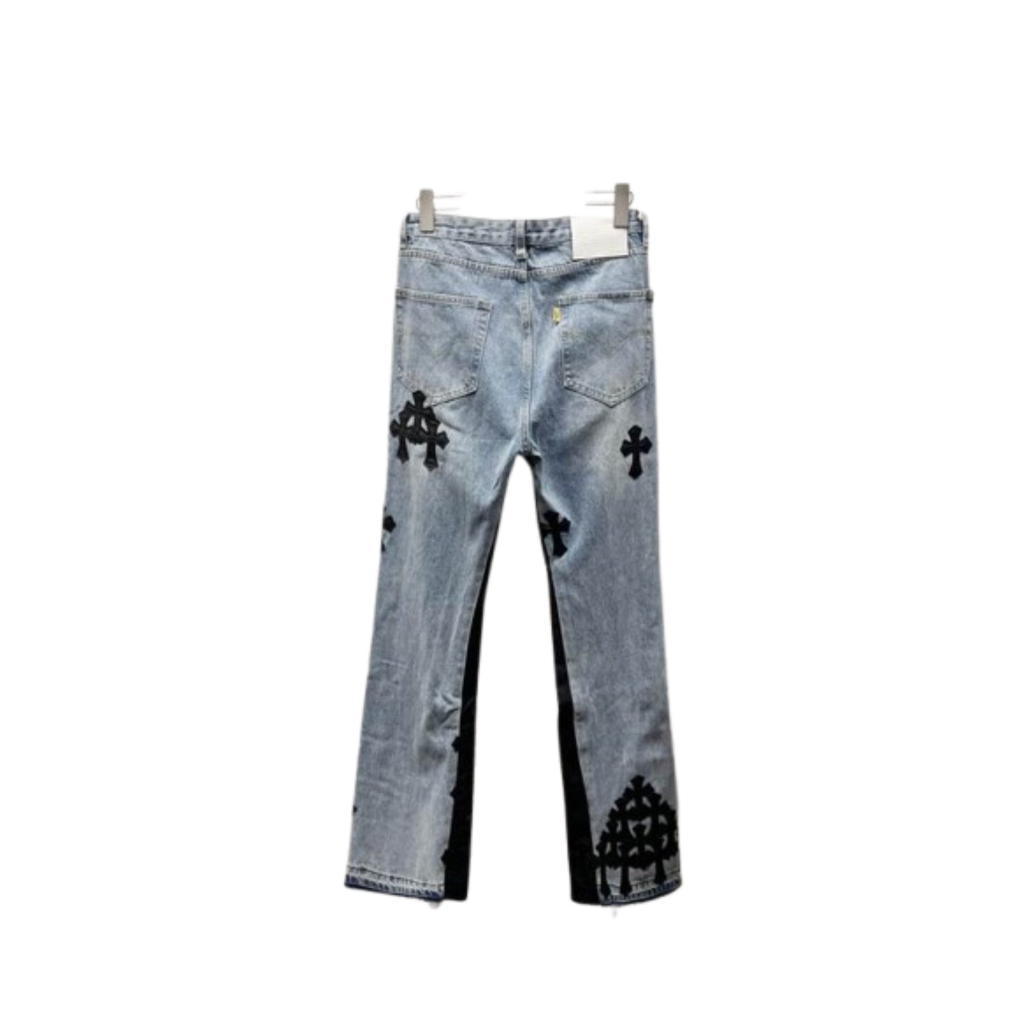 CH x GD flared jeans blue and black