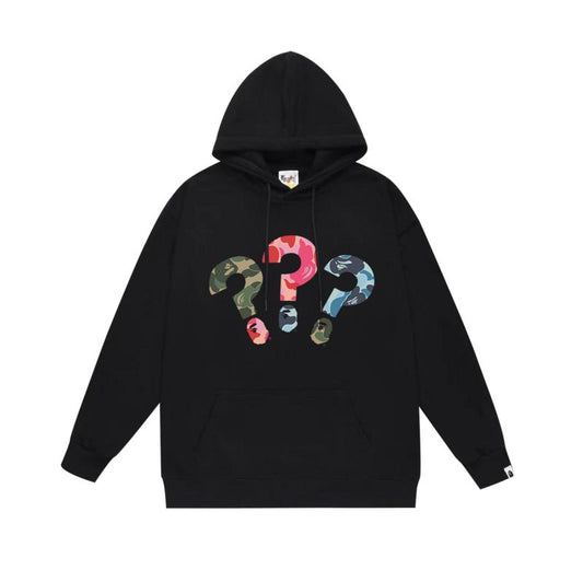 Ape question hoodie black