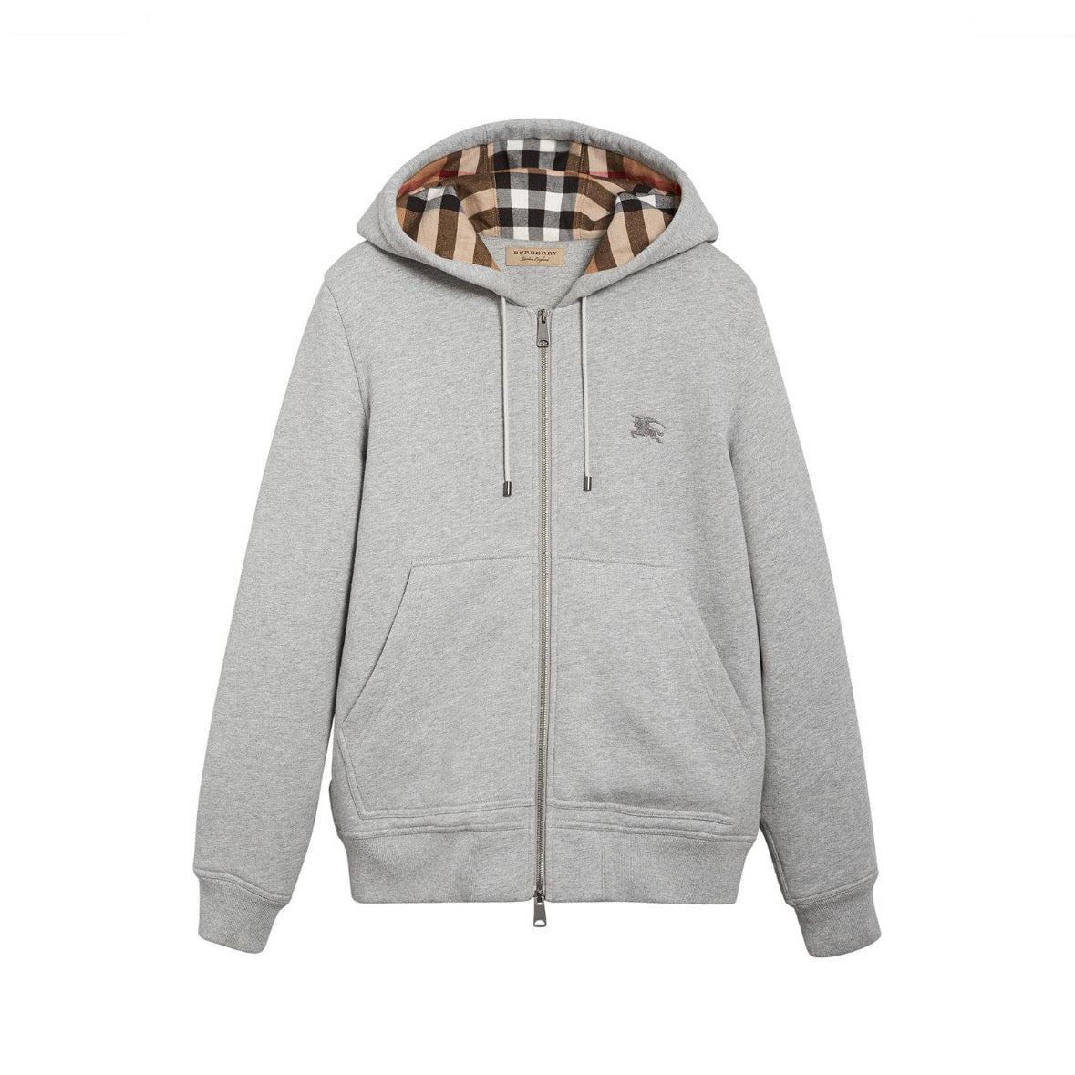 Brbry double zip hoodie grey