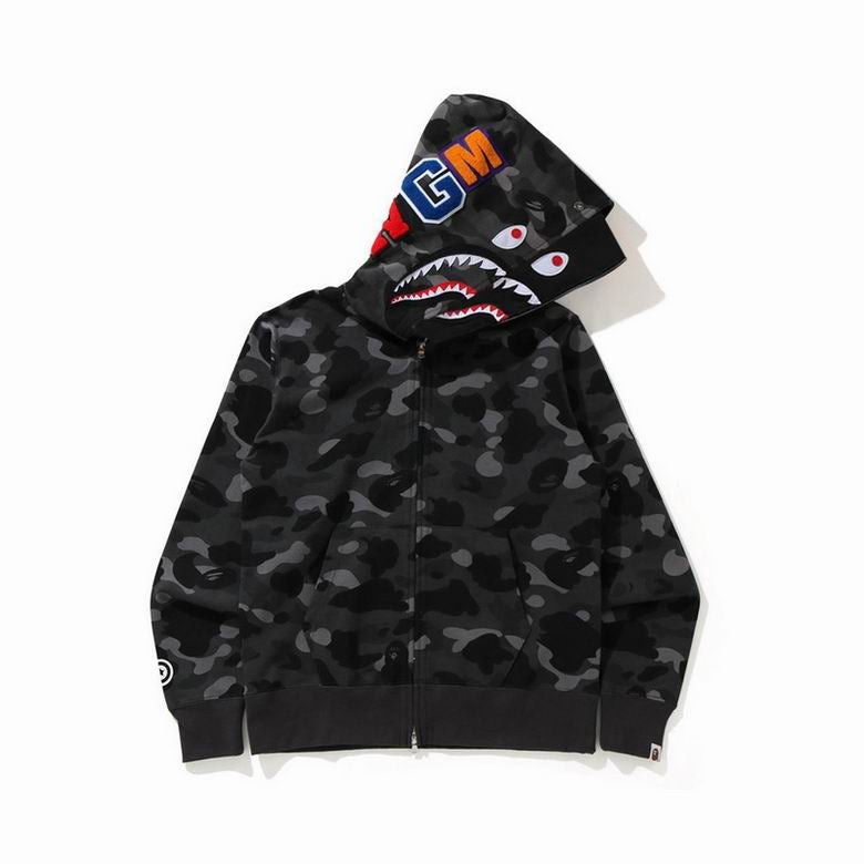 Ape zip up hoodie black