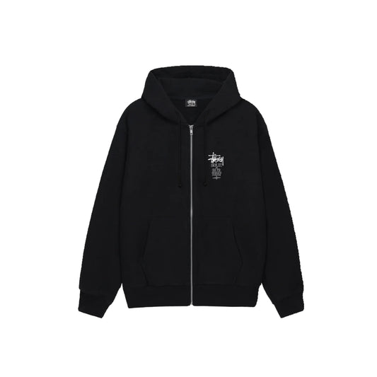 $tusy box logo zip hoodie black