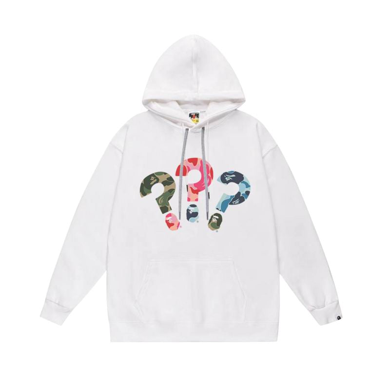 Ape question hoodie white