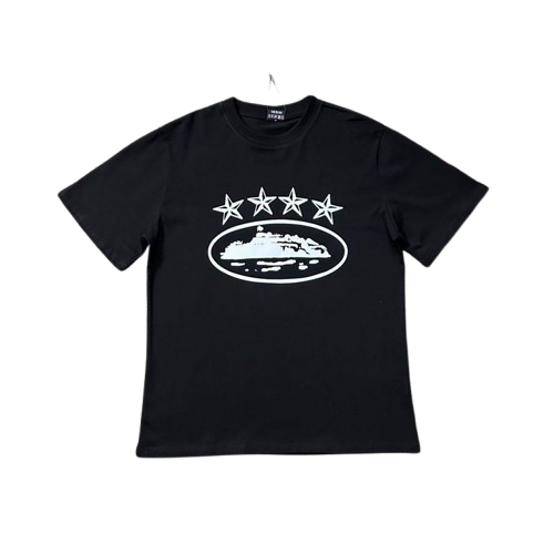 crtz stars t shirt black