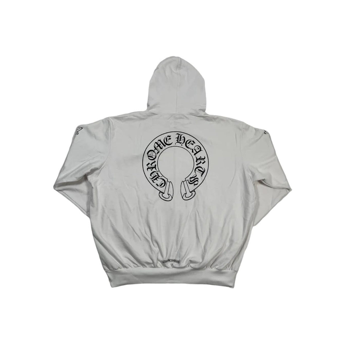 CH zip hoodie white