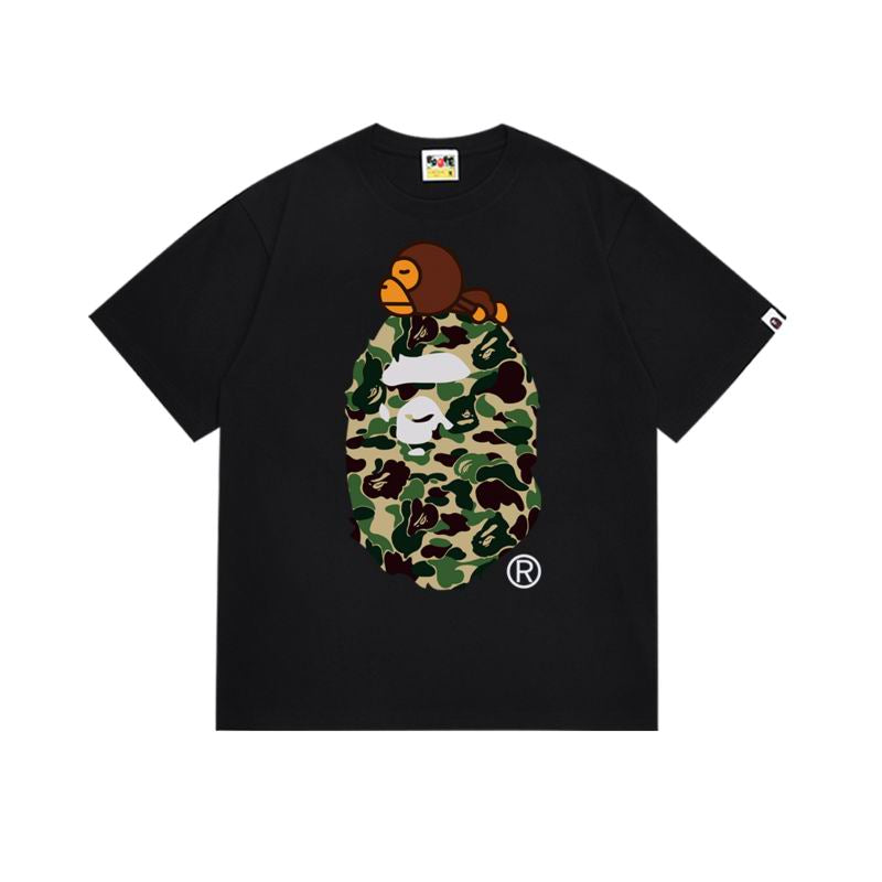 Ape  green camo t shirt black