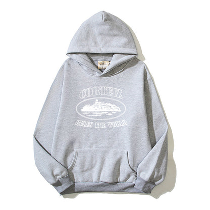 CRTZ logo hoodie grey