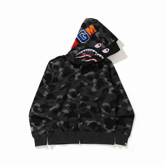 Ape zip up hoodie black