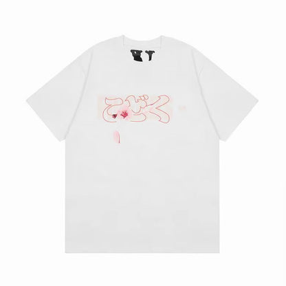 V flowers t shirt white