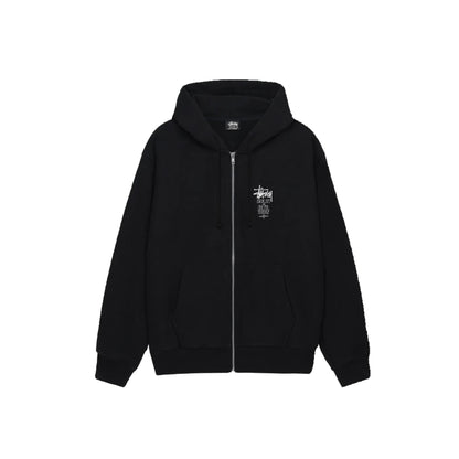 $tusy box logo zip hoodie black