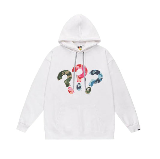 Ape question hoodie white