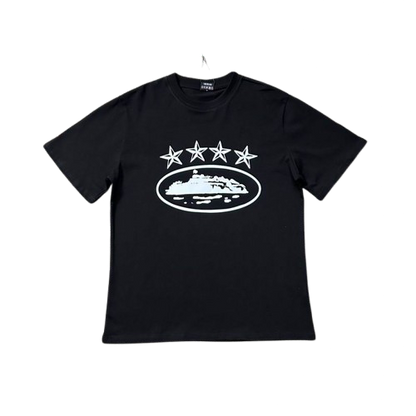 crtz stars t shirt black