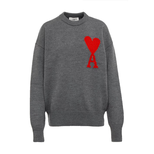 Heart sweater grey
