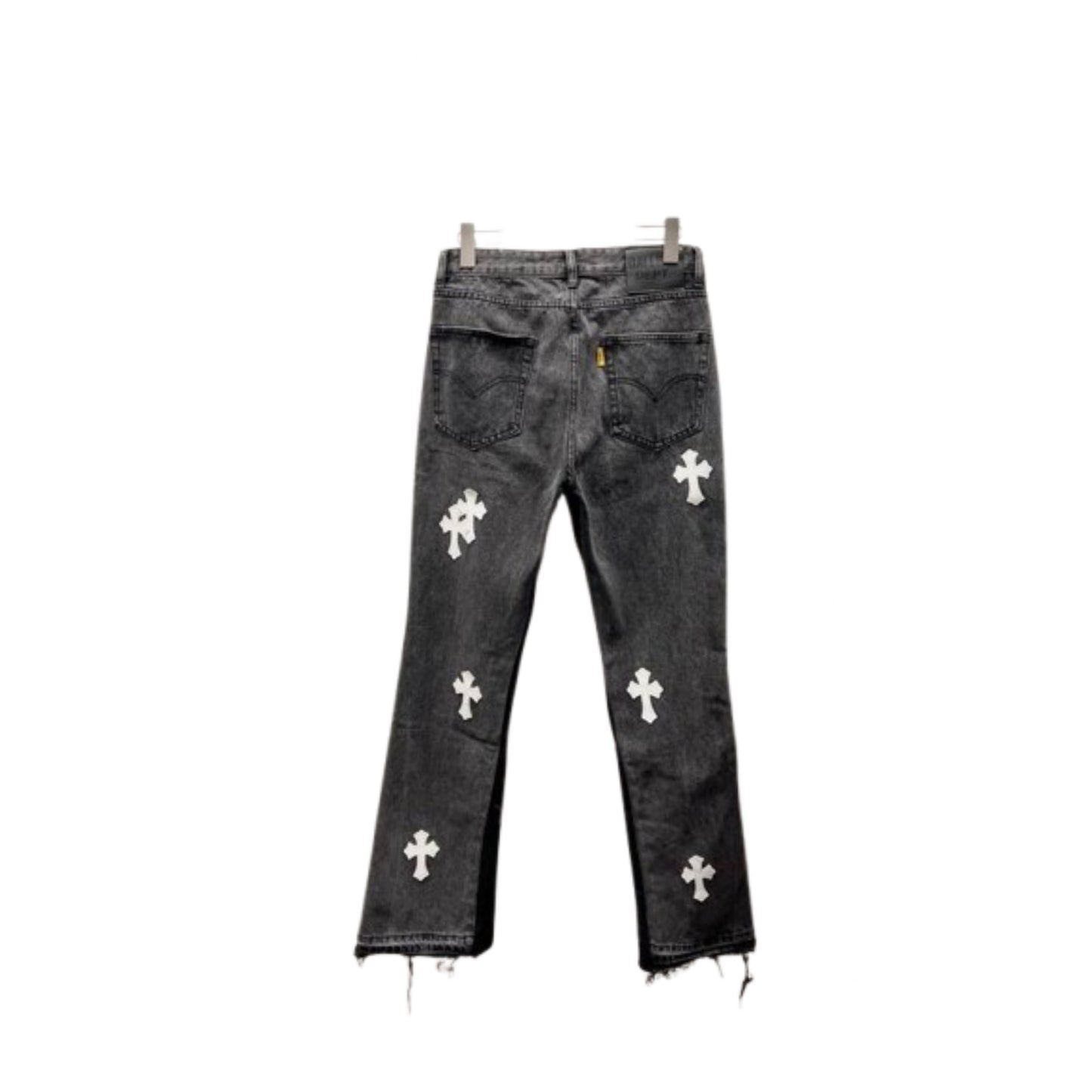 CH x GD flared jeans grey and black