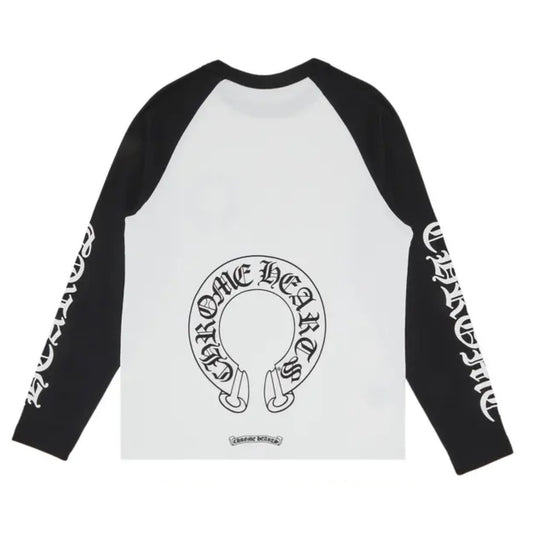Ch long sleeve black and white