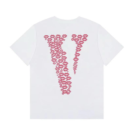 V kiss t shirt white