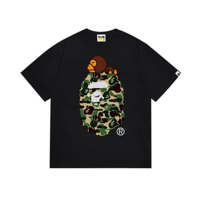 Ape  green camo t shirt black
