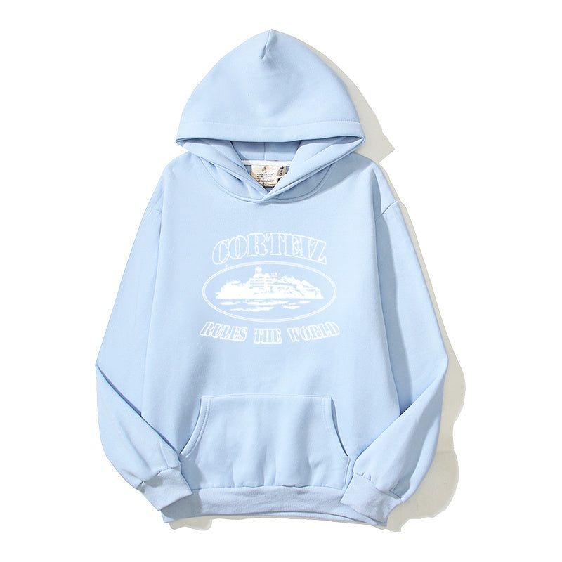 CRTZ logo hoodie blue