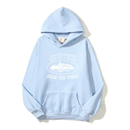 CRTZ logo hoodie blue