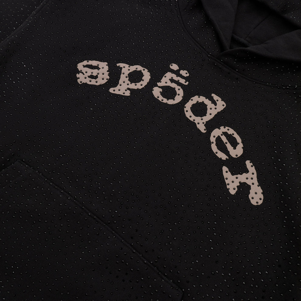 Hoodie black glitter