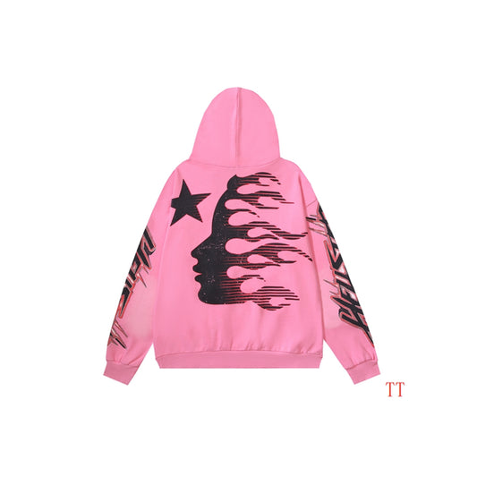 H Star Hoodie pink