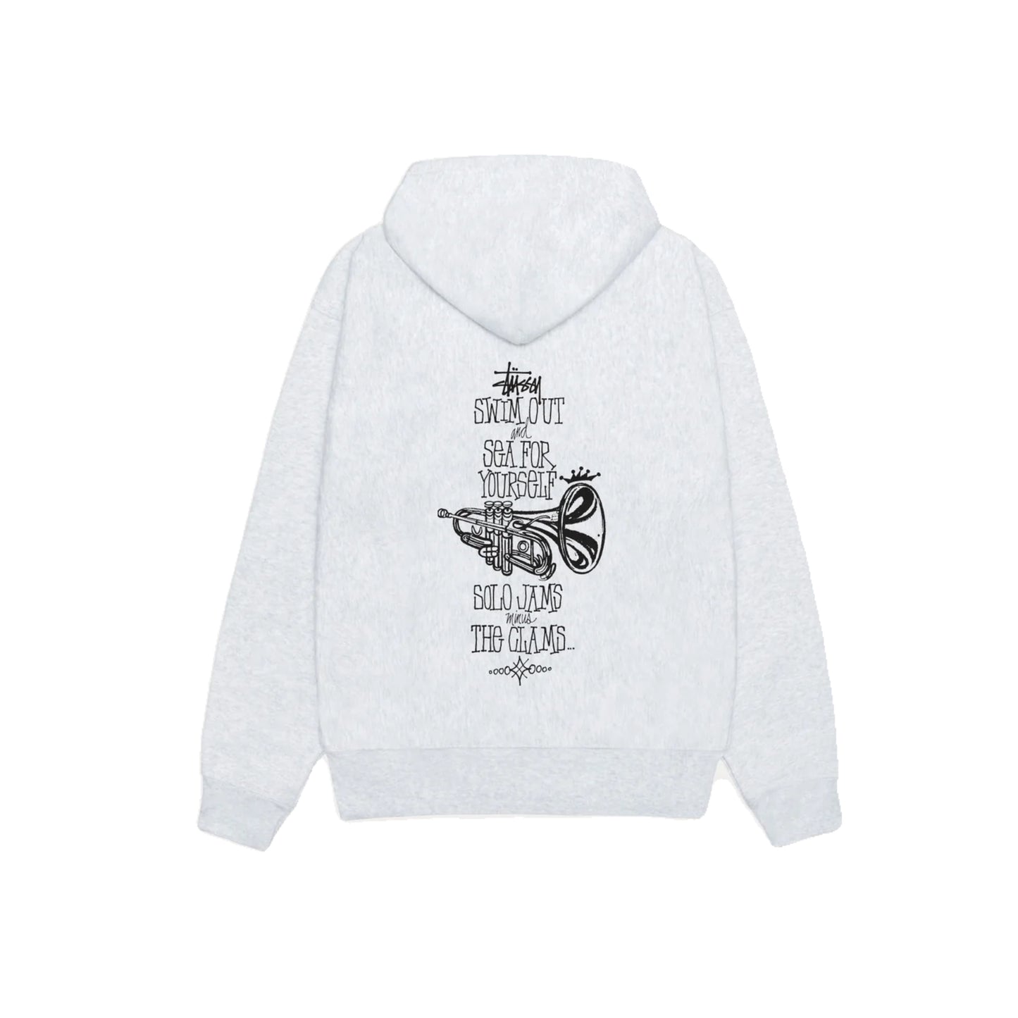 $tusy box logo zip hoodie grey