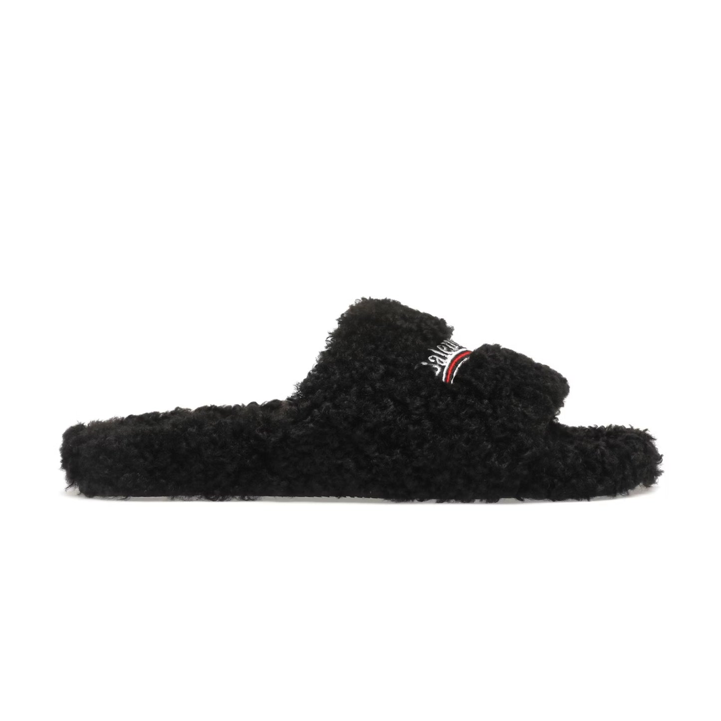 Fur Slides black
