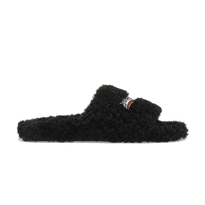 Fur Slides black