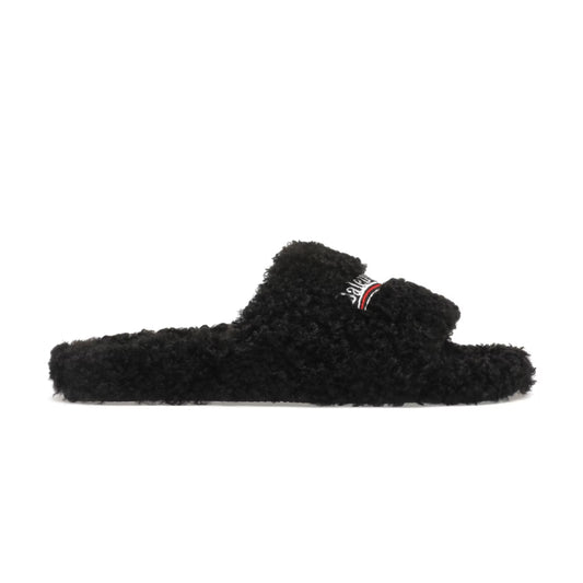 Fur Slides black