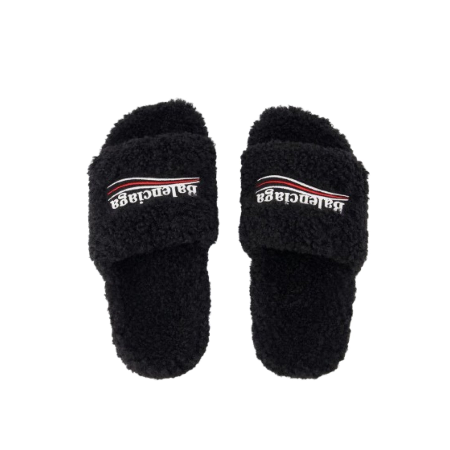 Fur Slides black